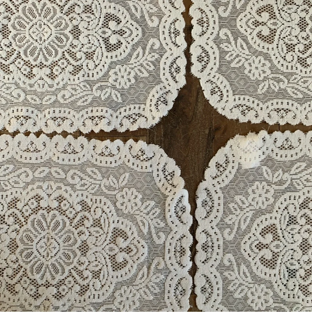 White Lace Placemats Set of 4